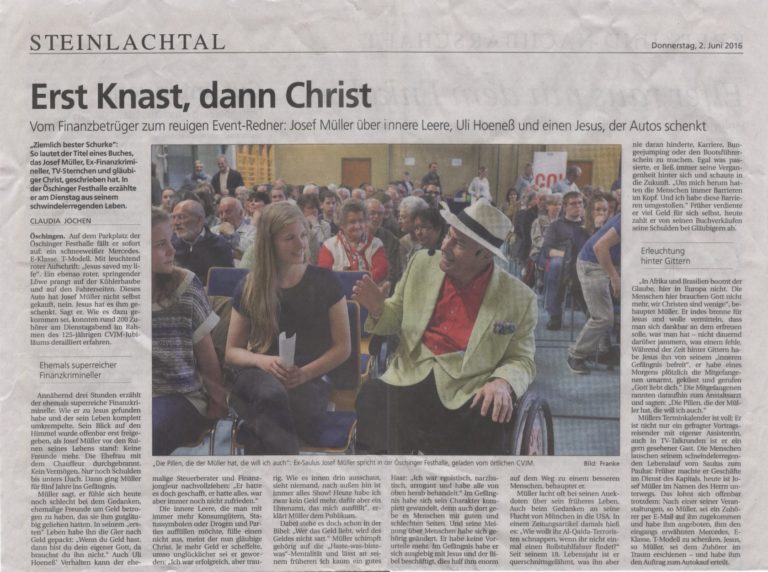 Öschingen Steinlachtagzeitung 2.6.16