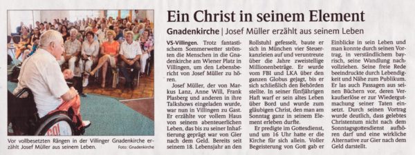 Villingen Schw. Bericht in Schwarzw. Bote 18.7.16